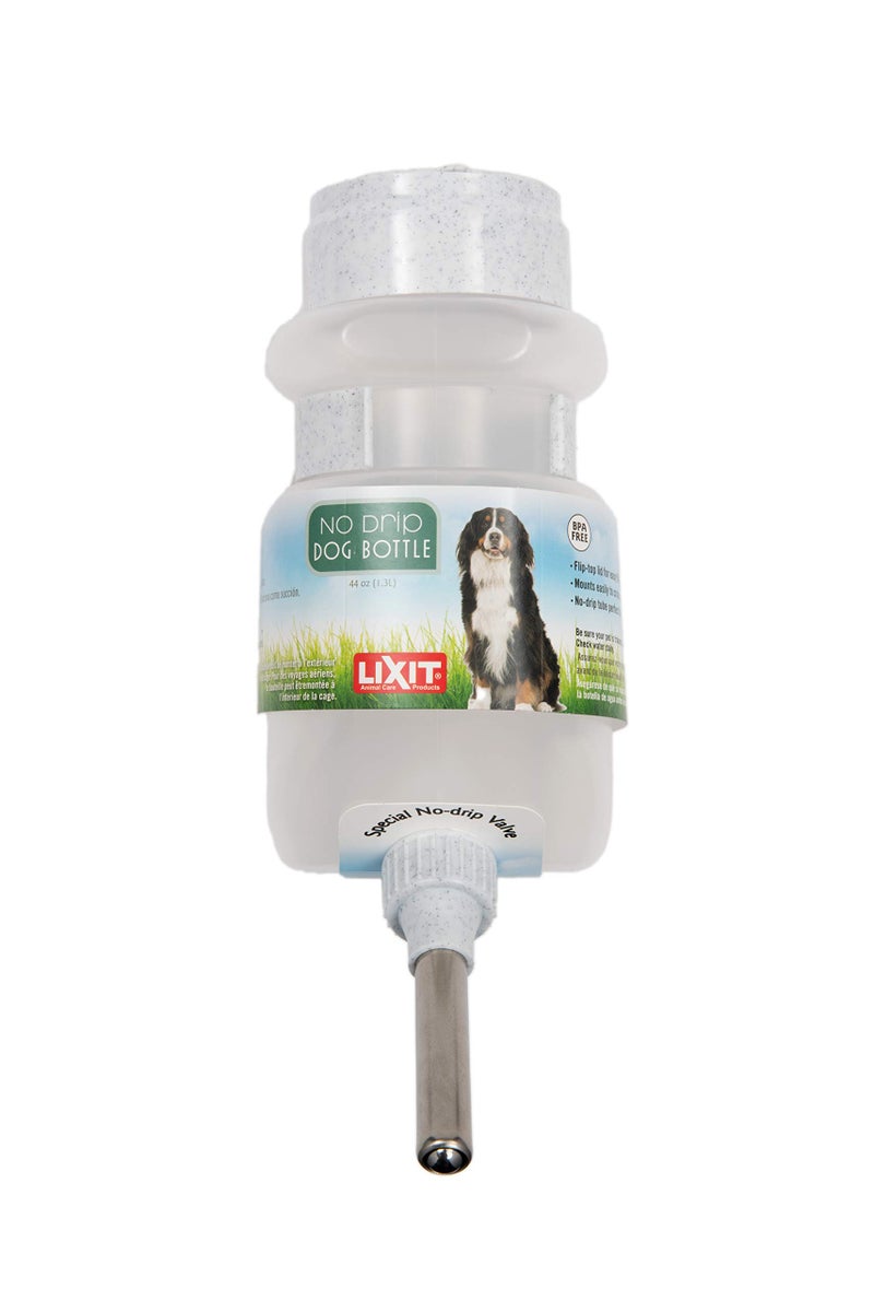 Lixit Top Fill NO-Drip Water Bottles for Dogs. (44 FL Oz (Pack of 1), White) - Image 1